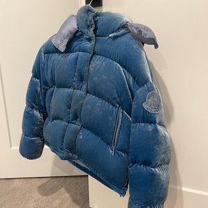 Moncler Velvet Blue Puffer